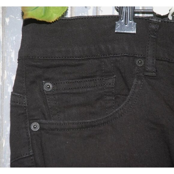 Torrid Premium Women's Black Distressed Jeans Size 22 Bombshell Skinny Stretch - Picture 3 of 10